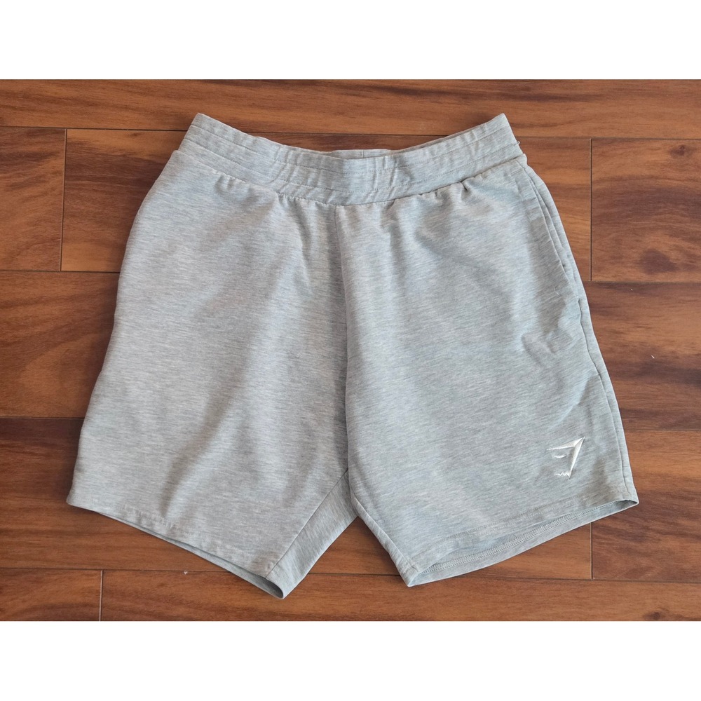 Gymshark Crest 7" Shorts Grey Marl Mens Small